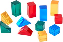 Guidecraft Lernspielzeug Light and Color Geo Set mehrfarbig
