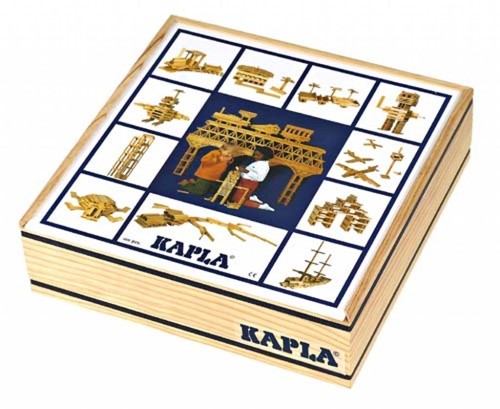 Kapla 100er Box Original Holz Bausteine Plättchen Klötze
