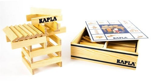 Kapla 100er Box Original Holz Bausteine Plättchen Klötze-3