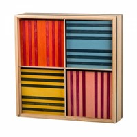 KAPLA OCTOCOLOR, 100 Holzplättchen, 8 verschiedene Farben