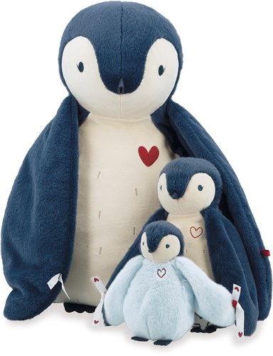Kaloo Plüsch Pinguin Kuscheltier 50 cm mit Wickeltuch - Complices Kollektion