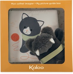 Kaloo Kuschelbuch Katze - Stoff-Babybuch mit Plüsch Chamallow