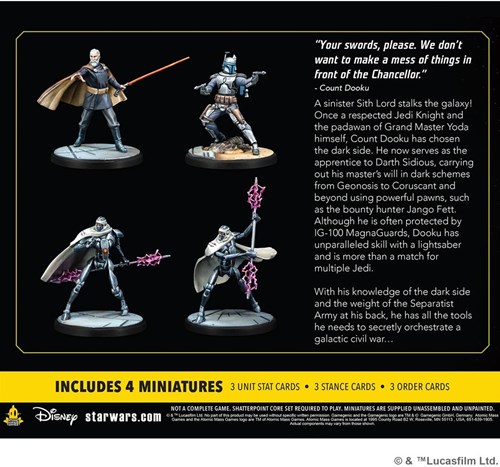 Atomic Mass Games Star Wars Shatterpoint Count Dooku Squad Pack Miniaturen-2