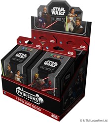 Asmodee Star Wars Unlimited Kartenspiel Twin Suns Deck Display Bundle