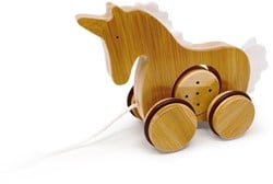 Kinderfeets Bambus-Nachziehfigur Einhorn