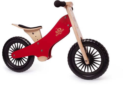 Kinderfeets Holz Balance Fahrrad ab 2 Jahren - Rot
