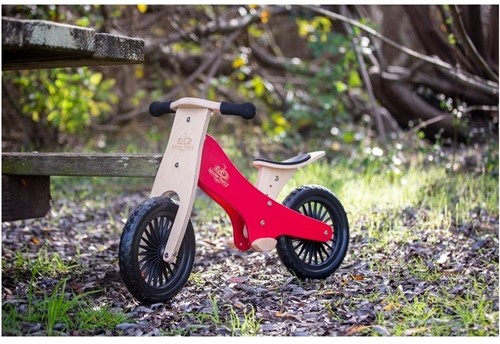 Kinderfeets Holz Balance Fahrrad ab 2 Jahren - Rot-3