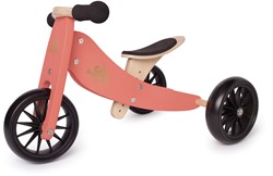 Kinderfeets 2-in-1 Holz Balance Fahrrad Dreirad von 1 Jahr Tiny Tots - Coral