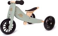 Kinderfeets 2-in-1 Holz Balance Fahrrad Dreirad von 1 Jahr Tiny Tots - Salbei