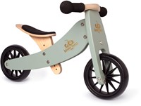 Kinderfeets 2-in-1 Holz Balance Fahrrad Dreirad Tiny Tots Plus - Silber Salbei-2