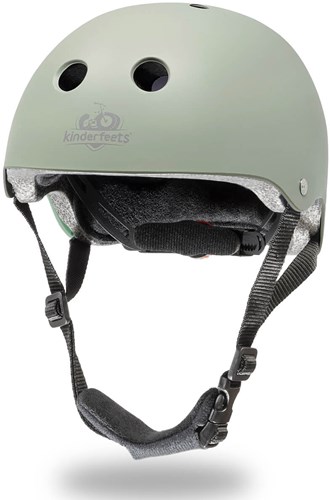 Kinderfeets Kinderhelm für Radfahren / Fahrradhelm für Kinder - matt Silver Sage Green