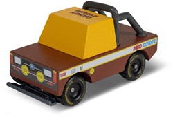 Candylab Spielzeugauto Candycar Toon Mud Coyote Brown Holzauto