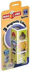 Geomag 111 SPORTS Magiccube Jobs 3 Cubes, Mehrfarbig
