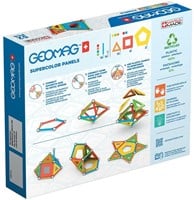 Geomag - Supercolor magnetische Bausteine für Kinder, magnetisches Spielzeug, grüne Kollektion 100 % recyceltes Plastik, 52 Teile-2