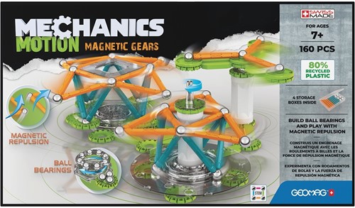 Geomag Mechanics Motion RE 3Magnetische Zahnräder 160 Stück-3