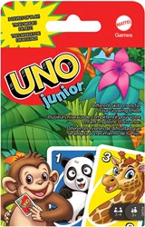 Mattel Kartenspiel UNO Junior - lustiges Kinderspiel mit Tiermotiven