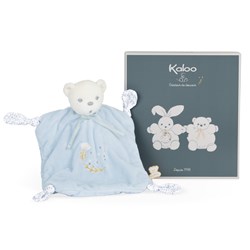 Kaloo Kuschelbär Perle blau - Doudou Baby Geschenk Komfort