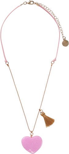 Calico Sun Halskette Herz - bunte Kinderkette verstellbar-2