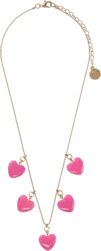 Calico Sun Halskette Sophia Herz Glitzer Collier verstellbar-2