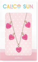 Calico Sun Halskette Sophia Herz Glitzer Collier verstellbar