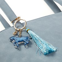 Calico Sun Schlüsselanhänger Einhorn Glitzer mit Quaste-3