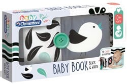 Clementoni Babybuch - weiches Babyspielzeug schwarz weiß - pädagogisch