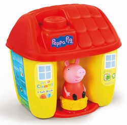Clementoni Peppa Pig Bausteine Aufbewahrungseimer - weiche Bausteine