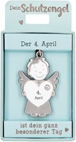 Depesche Schutzengel Anhänger Schlüsselanhänger 04. April Glücksbringer