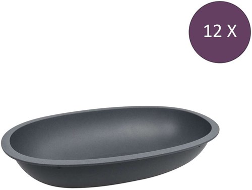 Koziol Move Servierplatte Oval 800 ml Set von 12 Stck