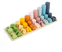 BigJigs Holz Zählspiel Lernspielzeug - 1-10 Counting Board