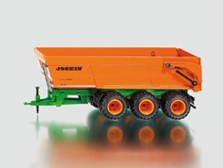 SIKU 2892, Joskin Dreiachs-Muldenkipper, 1:32, Metall/Kunststoff, Orange, Kippbare Mulde, Für SIKU Spielzeuge im Maßstab 1:32 mit Anhängerkupplung