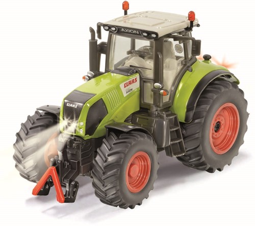 SIKU 6882, Ferngesteuerter Claas Axion 850 Traktor, 1:32, Inkl. Fernsteuermodul, Metall/Kunststoff, Grün, Batteriebetrieben, Kompatibel mit Anbaugeräten