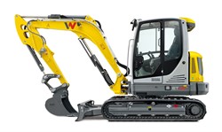 SIKU 3559, Wacker Neuson ET65 Kettenbagger, 1:50, Metall/Kunststoff, Gelb, Viele Funktionen, Kombinierbar mit SIKU Modellen im gleichen Maßstab