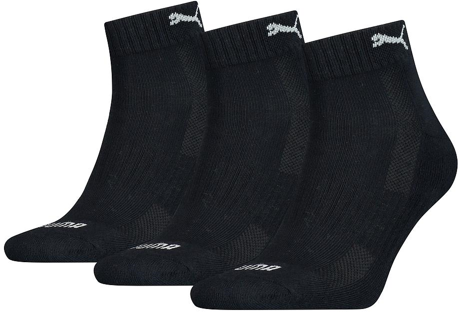 Puma Cushioned Quarter Sock Black White 9 11 Planet Happy DE