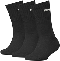 Puma Kindersocken Sport - 3 Paar hohe Baumwollsocken schwarz 31-34