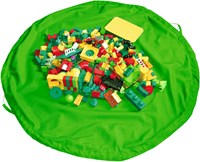 Eduplay Spielzeug Aufbewahrungstasche - Spielteppich grün - multifunktional