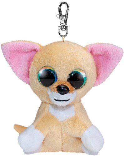 Lumo Stars Plüsch Schlüsselanhänger Chihuahua Nami 8,5 cm beige Hund