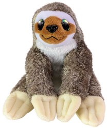 Lumo Stars Plüsch Kuscheltier Faultier Coffe 15cm mit großen Augen