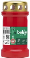 Bolsius Grablicht Grabkerze rot mit Deckel 50 Stunden Outdoor