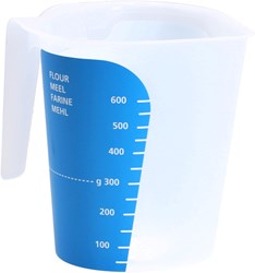 Amuse Messbecher Kunststoff 1000ml transparent blau Küchenzubehör