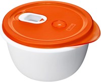 Rotho Mikrowellenschale Kunststoff 1,5L rot mit Dampfventil - Micro Clever