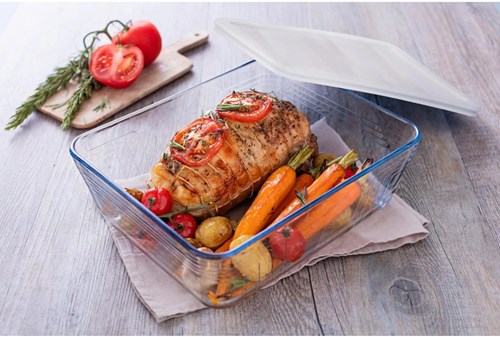 Pyrex Cook & Freeze Schaal Rechthoek 1,5L met Vershouddeksel-3