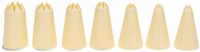 Patisse Spritztüllen Set - Kuchendekoration Kunststoff 7-teilig weiß
