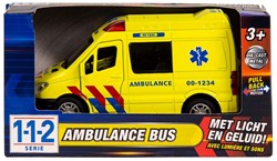 Playmobil Krankenwagen Spielzeugbus 1:34 mit Licht und Sound gelb