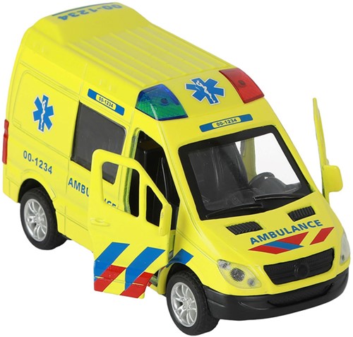 City 112 AMBULANCE BUS 1:34 MIT LICHT+TON-3