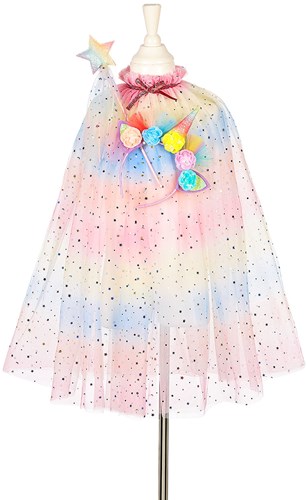 Souza for Kids Einhorn Verkleidungsset Umhang Tiara Zauberstab 3-4 Jahre