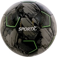 SportX Fußball - grau schwarz - 330-350gr - super shiny PVC-2