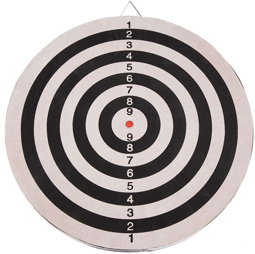 SportX Dartboard Flocked 45 cm mit 6 Darts für Kinder und Erwachsene-3