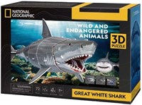 Cubic Fun 3D Puzzle National Geographic weißer Hai Lernspielzeug