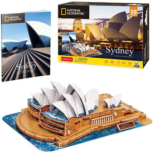 Cubic Fun 3D Puzzle National Geographic Sydney Opera House - Architektur-3